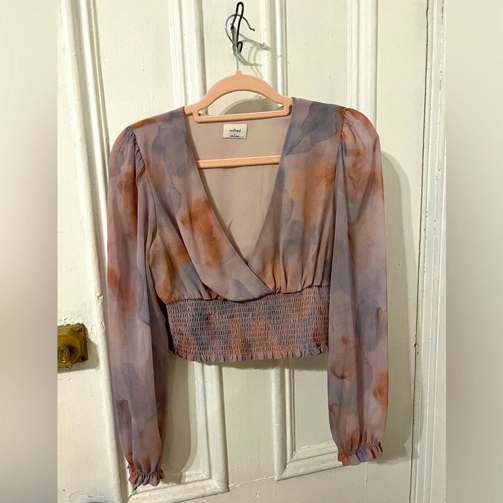 Aritzia Wilfred blouse - purple. Size S. No tags but never worn.